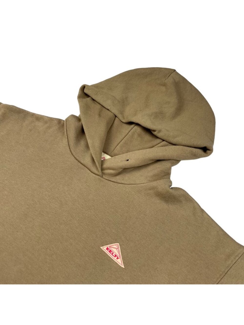 Kelty Men's Logo Pullover Hoodie Sweatshirt Tan/Beige • Large